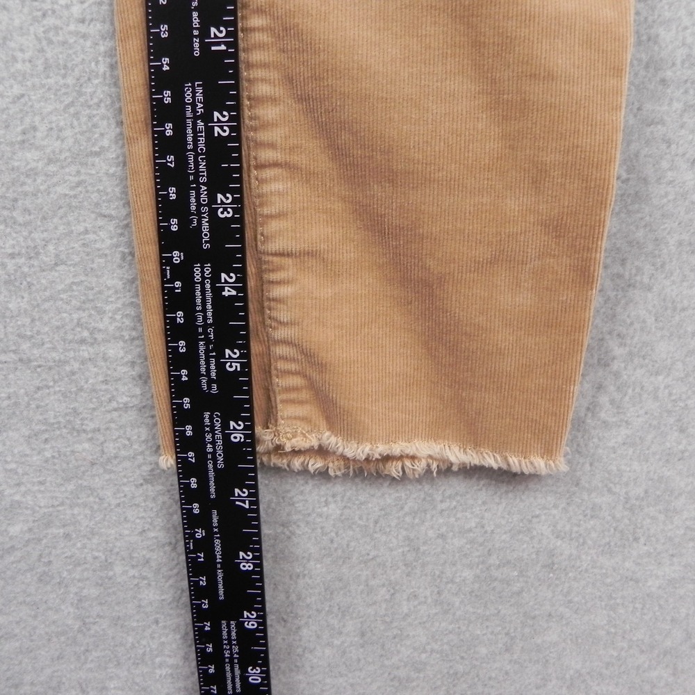Talbots Jeans Womens 0 Slim Ankle Frayed Hem Flawless Five-Pocket Corduroy Pants - Picture 9 of 12